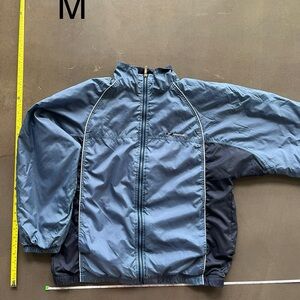 Vintage Reebok Blue and Black Windbreaker Jacket